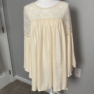 Umgee Cream Top Boho-Medium-Cream-Romantic